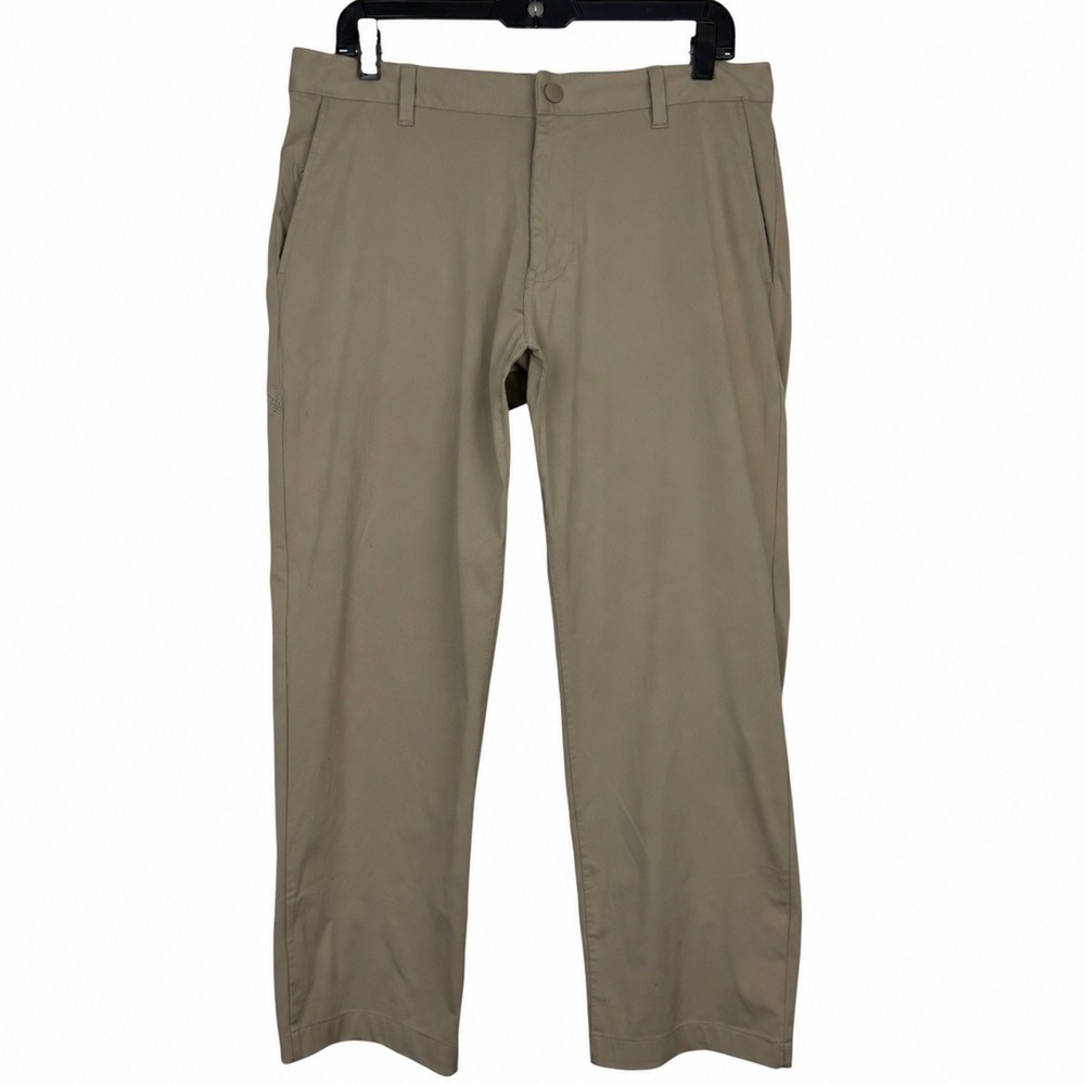 Rhone Commuter Pants Mens 33x25 Performance Stretch 5-Pocket Khaki Tan *READ